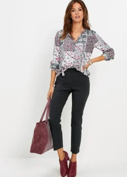 bonprix bonprix Blusa estampada Estampado en plateado