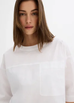 bonprix bonprix Blusa holgada Blanco Online