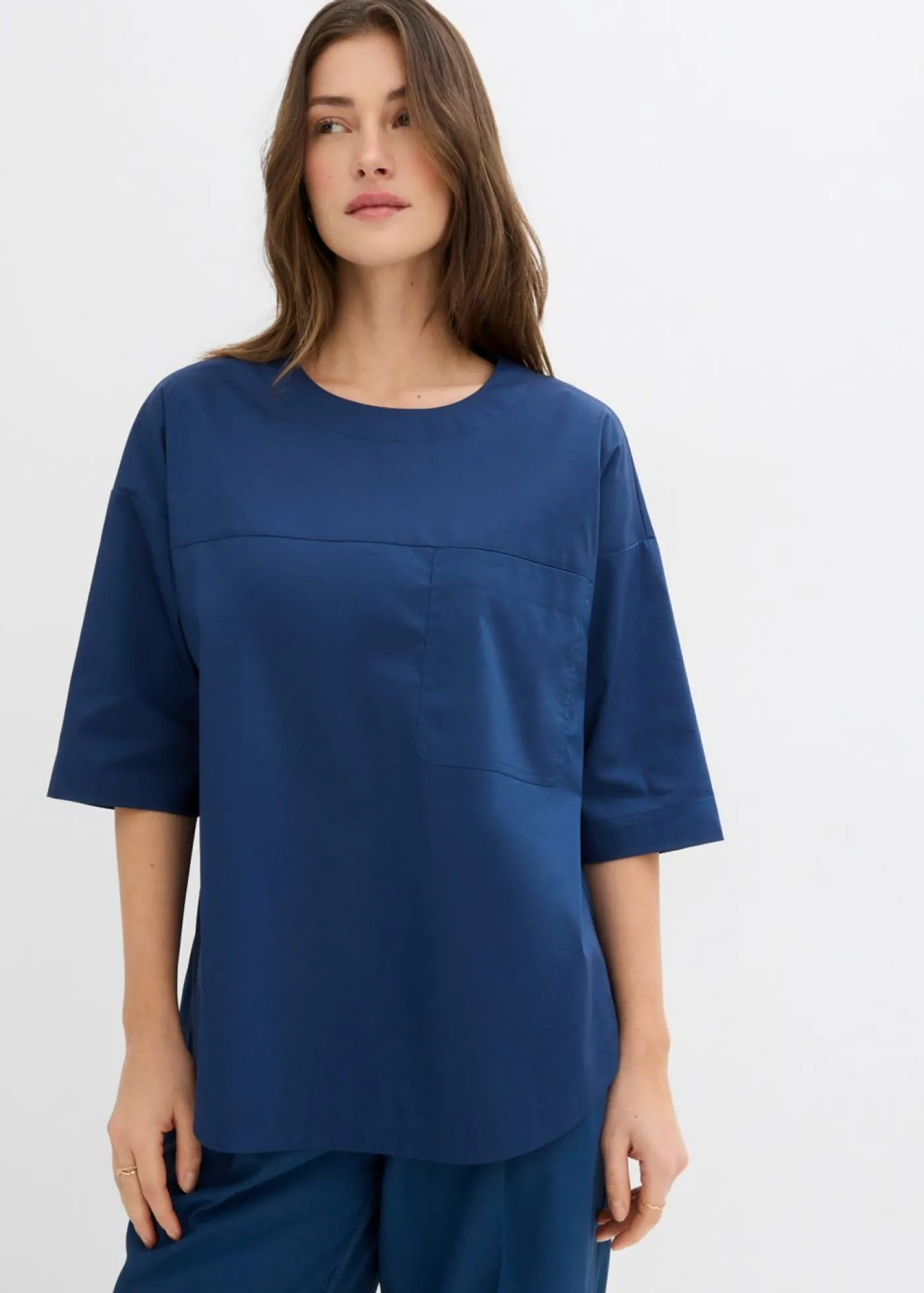 bonprix bonprix Blusa holgada Azul almirante Outlet