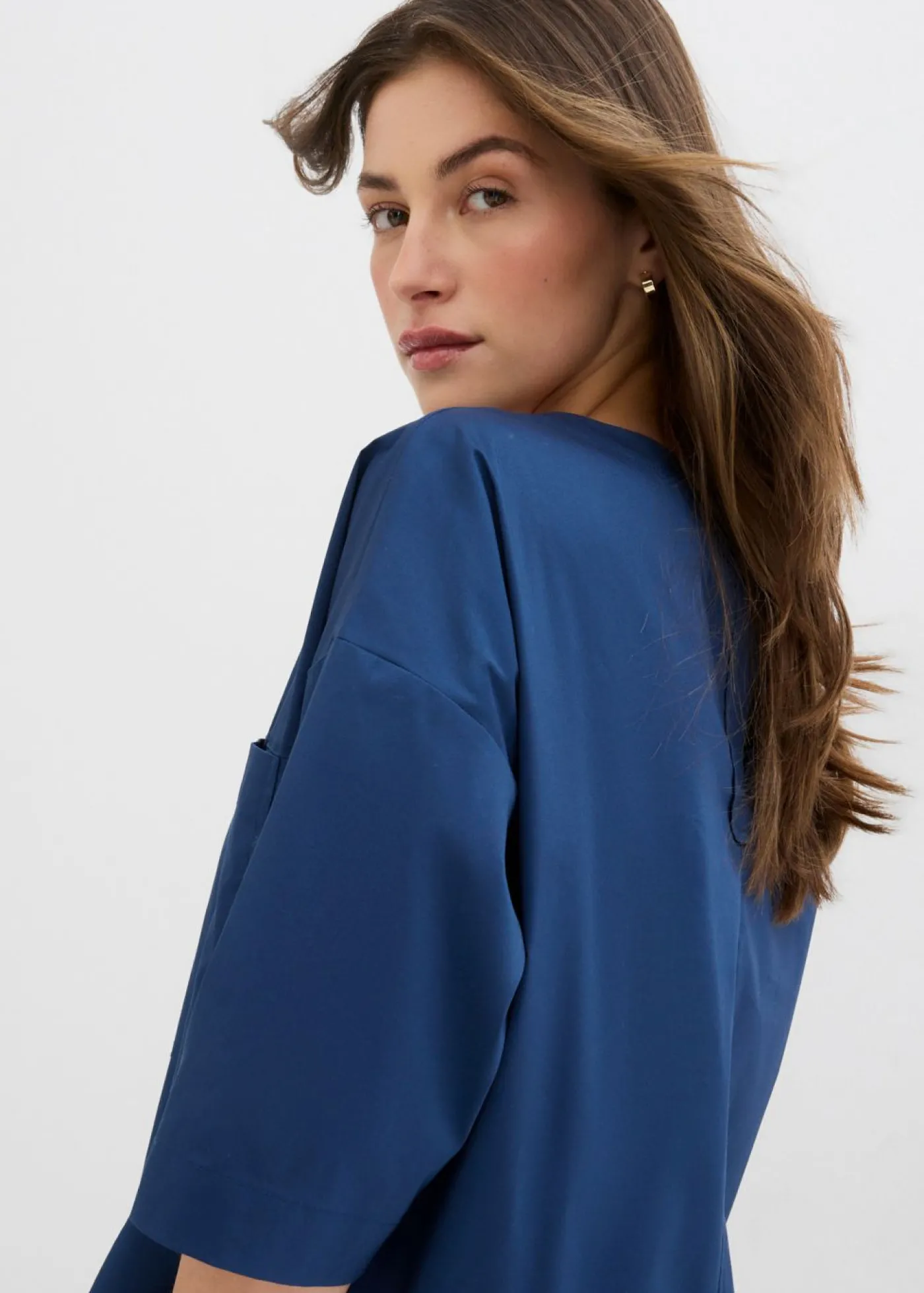 bonprix bonprix Blusa holgada Azul almirante Outlet