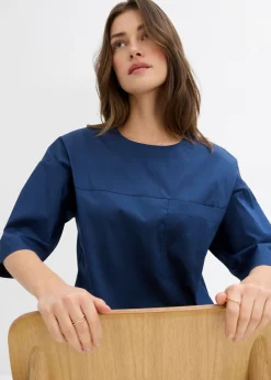 bonprix bonprix Blusa holgada Azul almirante Outlet