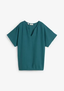 bonprix bonprix Blusa holgada con dobladillo elástico verde pimiento Best