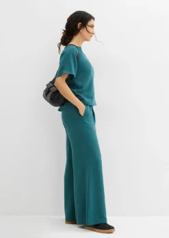 bonprix bonprix Blusa holgada con dobladillo elástico verde pimiento Best