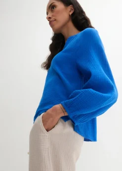 bonprix bonprix Blusa holgada de muselina Azur Best