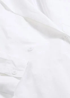 bonprix bonprix Blusa larga con escote en V Blanco Outlet