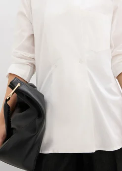 bonprix bonprix Blusa larga con escote en V Blanco Outlet