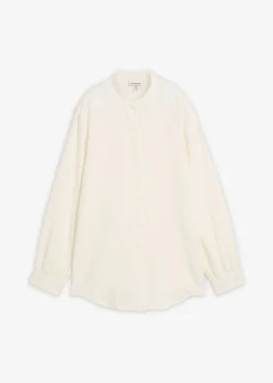 bonprix bonprix Blusa larga de muselina ligera Blanco lana Discount