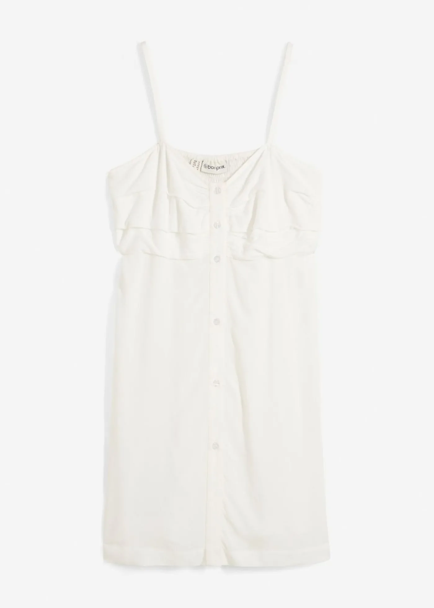 bonprix bonprix Blusa larga de viscosa fluida Blanco lana New