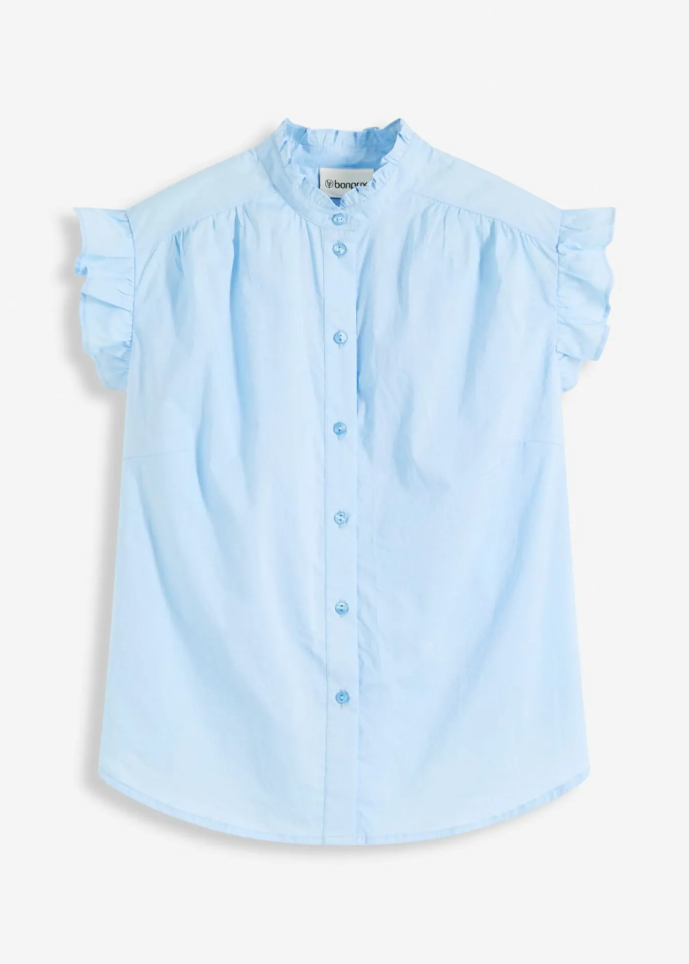 bonprix bonprix Blusa ligera sin mangas Azul claro Sale
