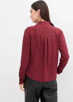 bonprix bonprix Blusa ligeramente brillante rojo avellana Best