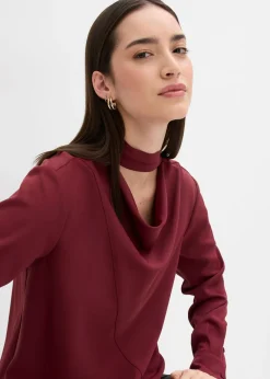 bonprix bonprix Blusa ligeramente brillante rojo avellana Best