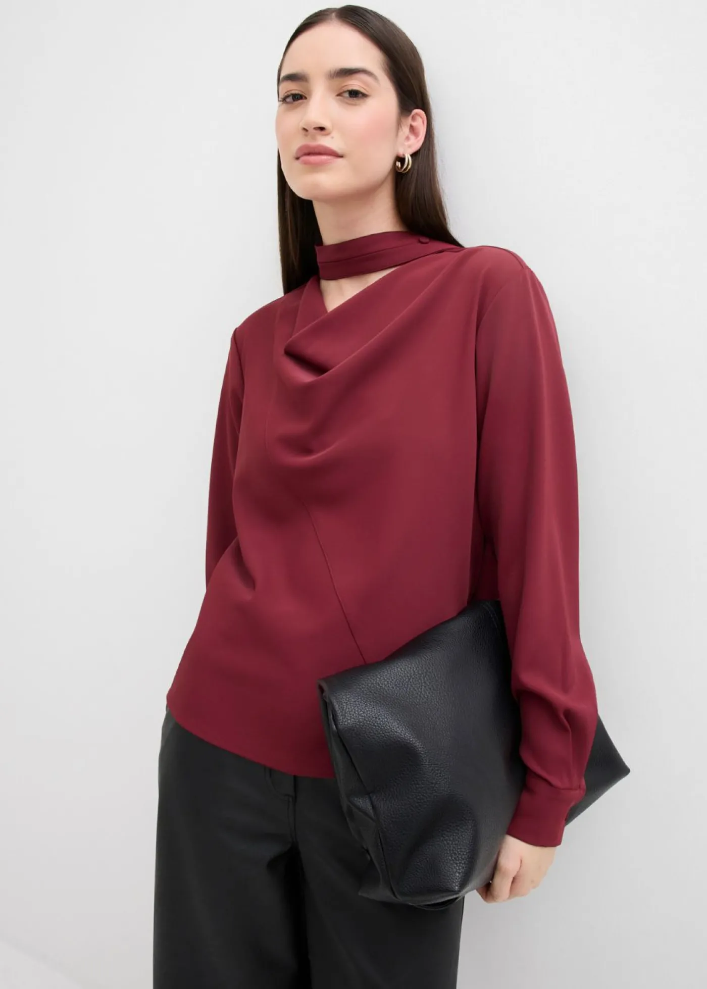bonprix bonprix Blusa ligeramente brillante rojo avellana Best
