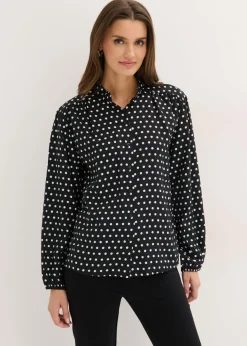 bonprix bonprix Blusa oversize negro topos New