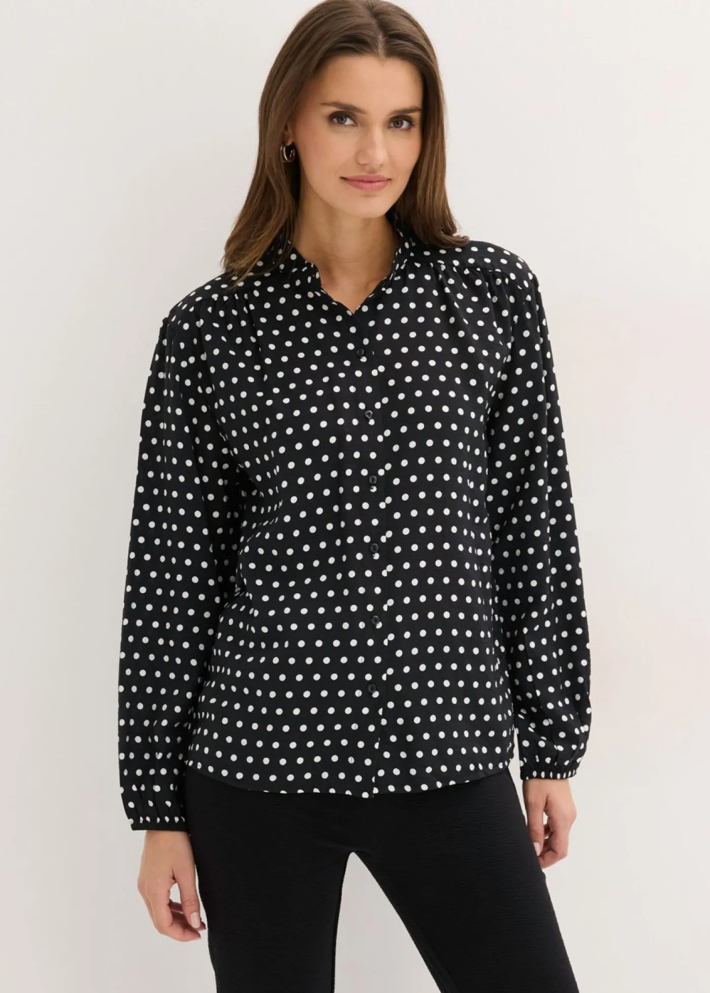 bonprix bonprix Blusa oversize negro topos New
