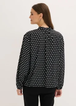 bonprix bonprix Blusa oversize negro topos New