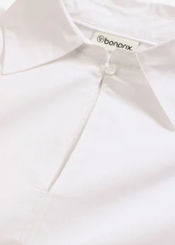 bonprix bonprix Blusa oversize con mangas voluminosas Blanco Online