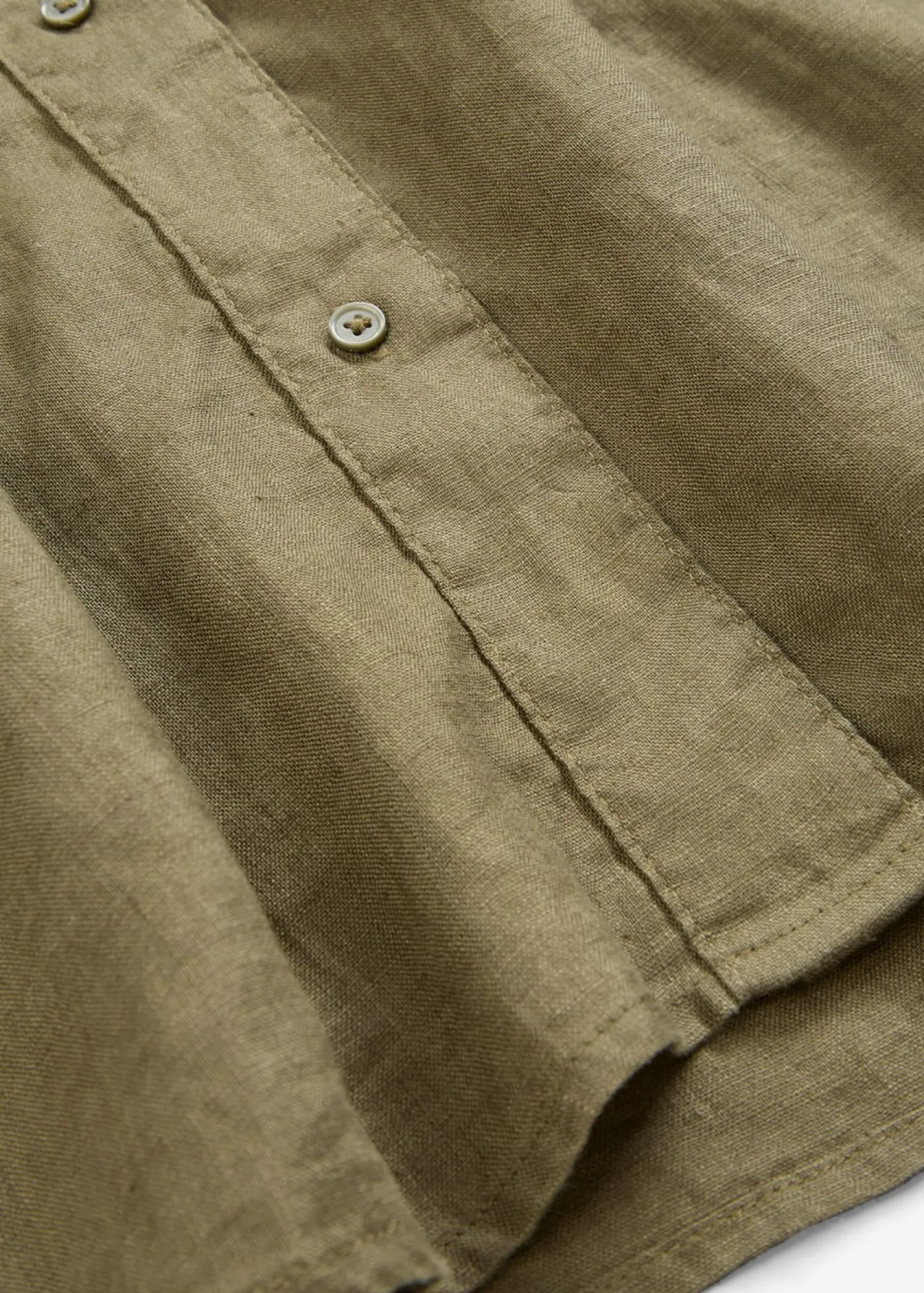 bonprix bonprix Blusa oversize de lino puro Verde oliva oscuro Discount