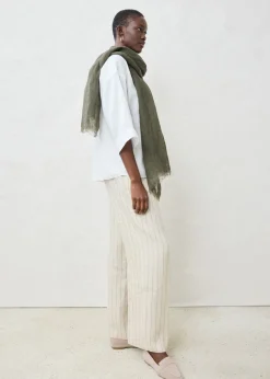 bonprix bonprix Blusa oversize de lino puro Blanco Outlet