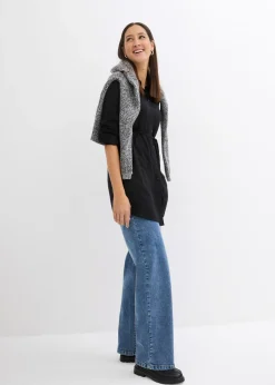 bonprix bonprix Blusa premamá/de lactancia de viscosa Negro Clearance