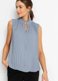 bonprix bonprix Blusa sin mangas Azul ahumado Discount
