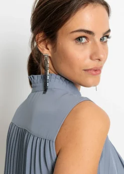 bonprix bonprix Blusa sin mangas Azul ahumado Discount
