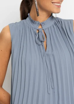 bonprix bonprix Blusa sin mangas Azul ahumado Discount