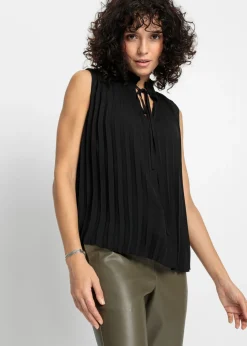 bonprix bonprix Blusa sin mangas Negro Online