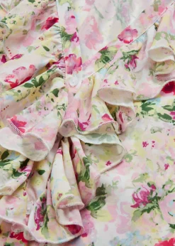 bonprix bonprix Blusa sin mangas orquídea púrpura con flores Clearance