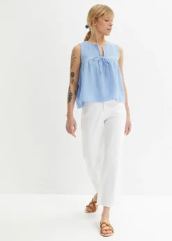 bonprix bonprix Blusa sin mangas Azul perla New