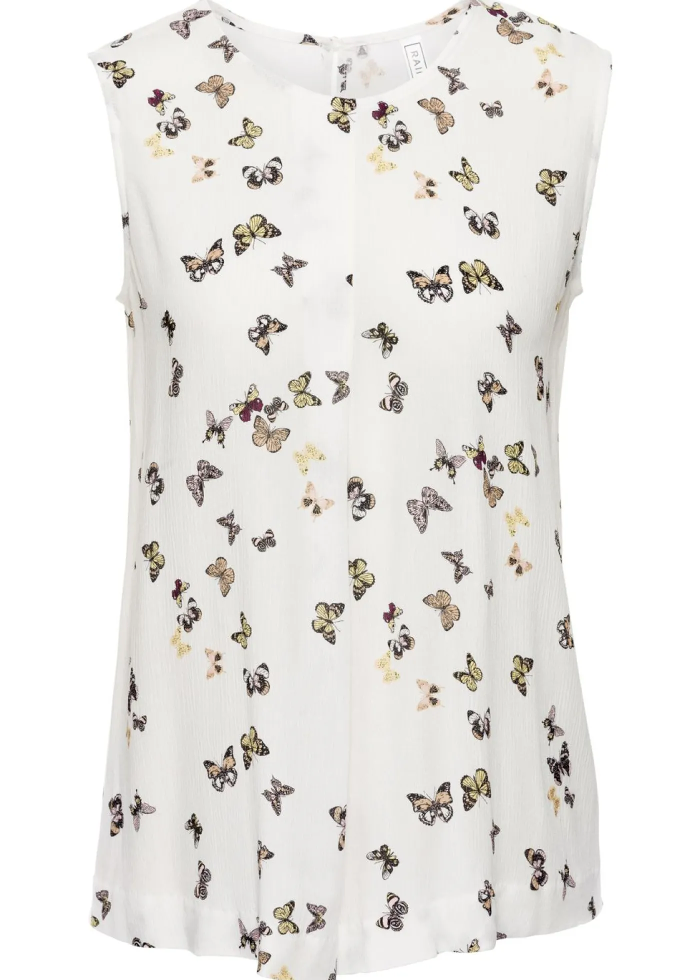 bonprix bonprix Blusa sin mangas Blanco estampado