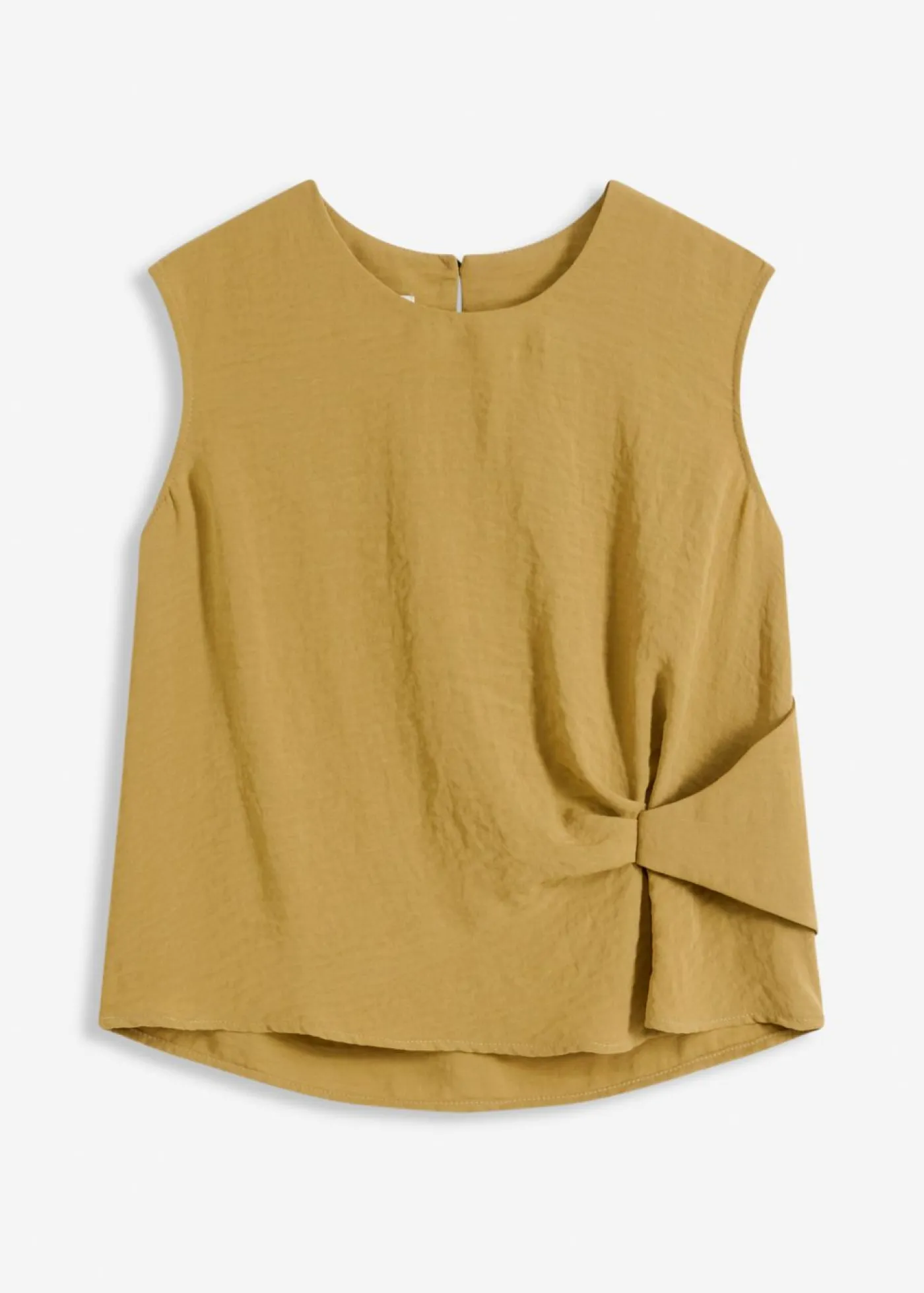 bonprix bonprix Blusa sin mangas con nudos verde oliva mate Discount