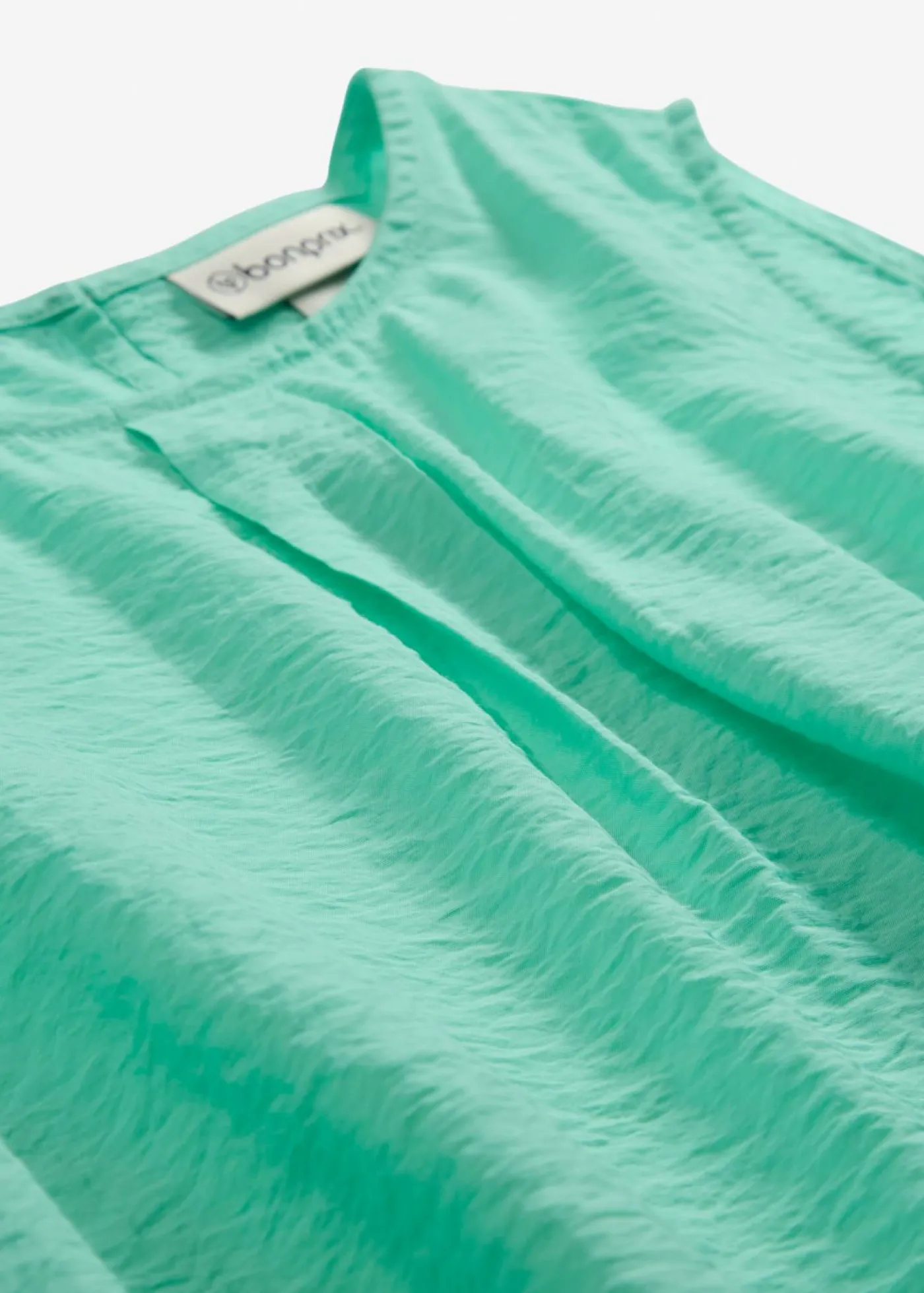 bonprix bonprix Blusa sin mangas de mezcla de viscosa fluida Azul mentol Hot