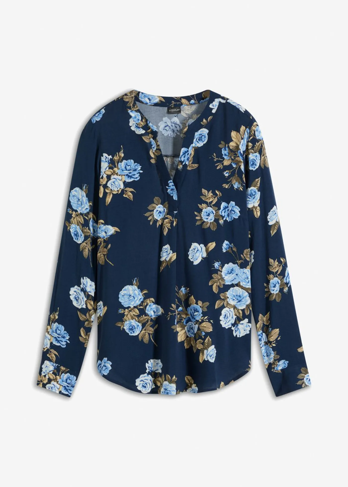 bonprix bonprix Blusa tipo túnica Azul marino-azul de flores Clearance