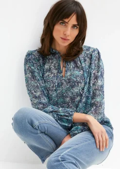 bonprix bonprix Blusa tipo túnica Azul Discount