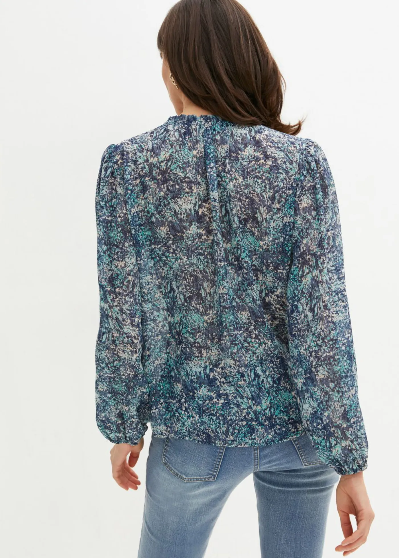 bonprix bonprix Blusa tipo túnica Azul Discount