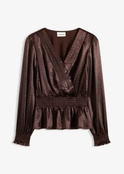 bonprix bonprix Blusa tipo túnica Marrón oscuro Outlet