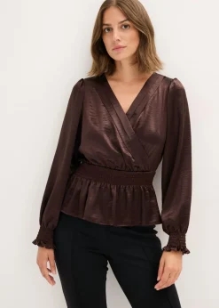 bonprix bonprix Blusa tipo túnica Marrón oscuro Outlet