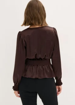 bonprix bonprix Blusa tipo túnica Marrón oscuro Outlet