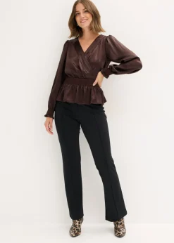 bonprix bonprix Blusa tipo túnica Marrón oscuro Outlet