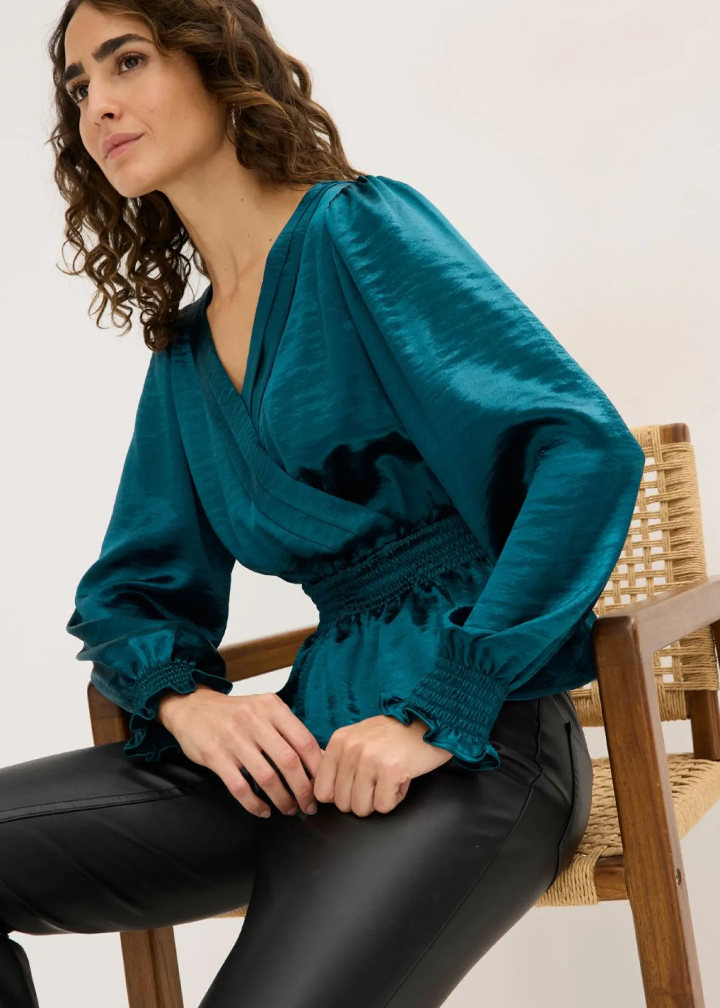 bonprix bonprix Blusa tipo túnica Azul marino Online