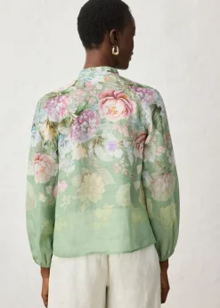 bonprix bonprix Blusa tipo túnica Verde pálido de flores New