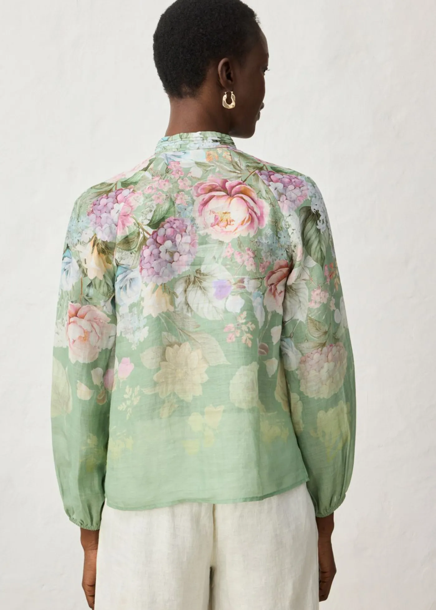 bonprix bonprix Blusa tipo túnica Verde pálido de flores New