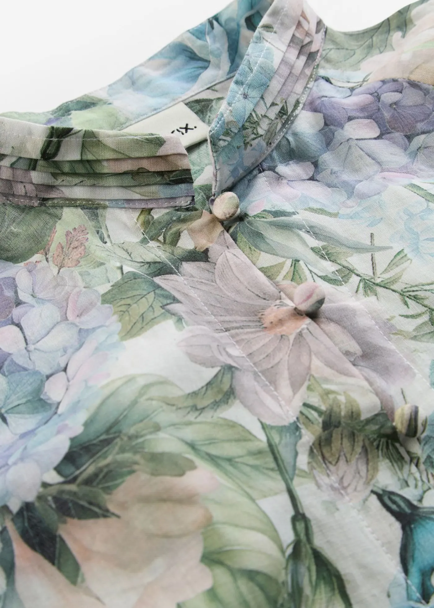 bonprix bonprix Blusa tipo túnica Lila empolvado de flores Online