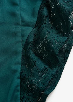 bonprix bonprix Blusa tipo túnica con aplicaciones Verde intenso Sale