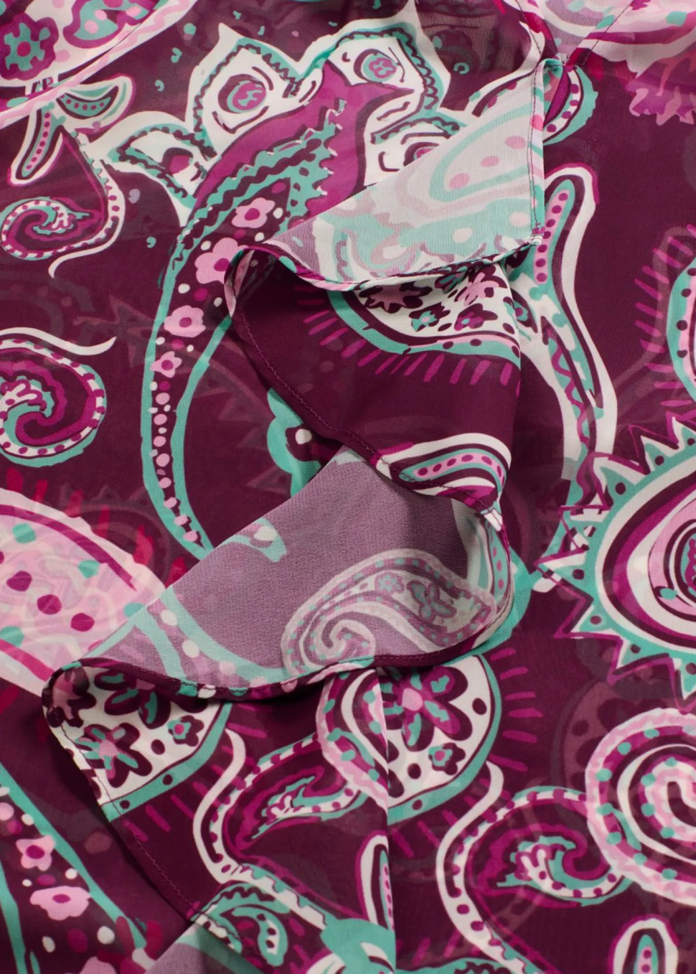 bonprix bonprix Blusa tipo túnica con volantes Fucsia oscuro Outlet