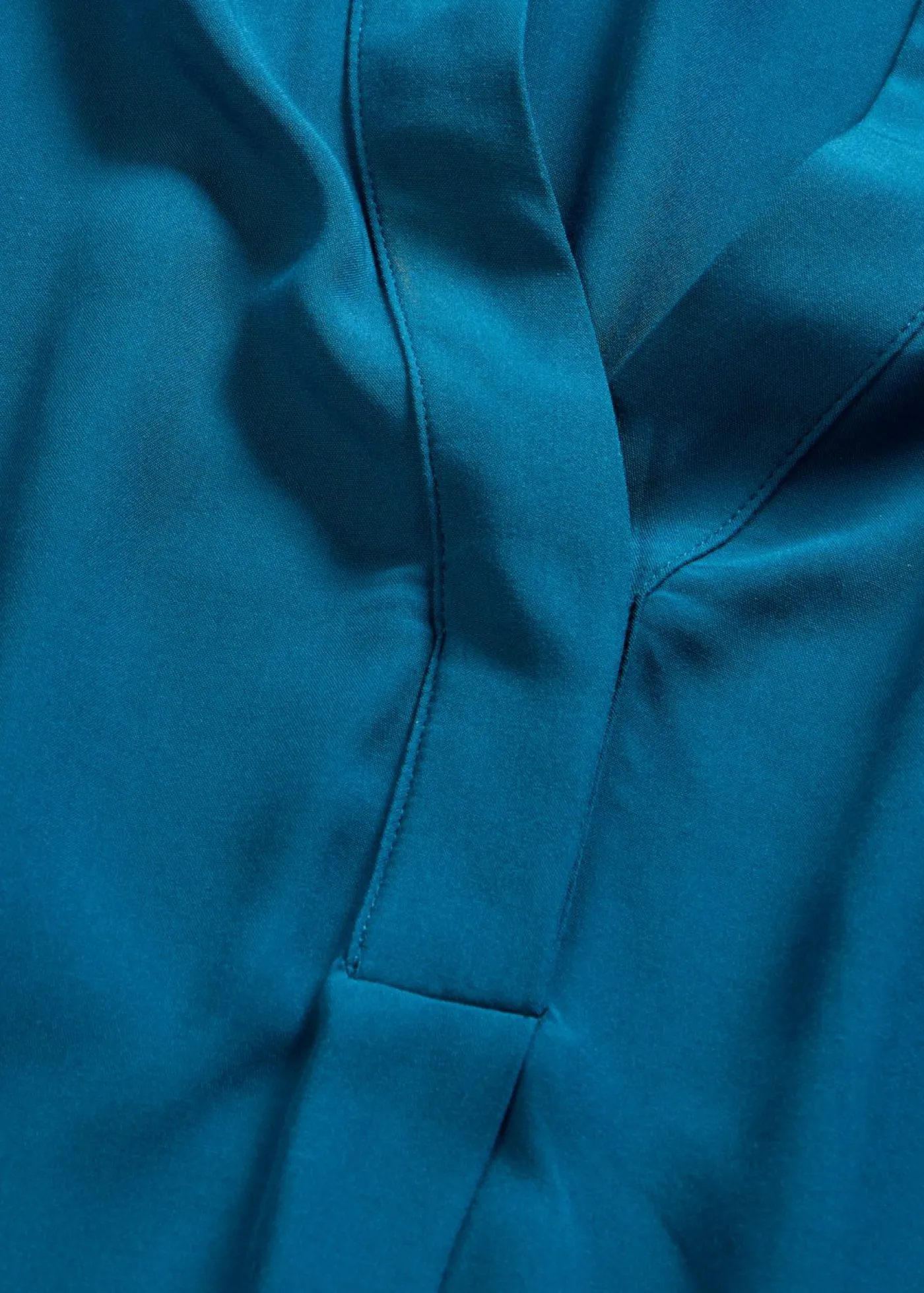 bonprix bonprix Blusa tipo túnica de viscosa pura Petróleo azul New