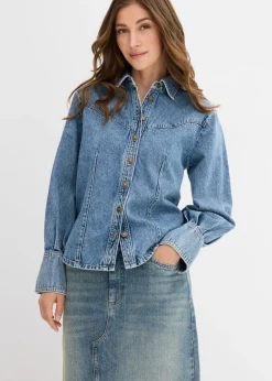 bonprix bonprix Blusa vaquera Azul piedra usado Best