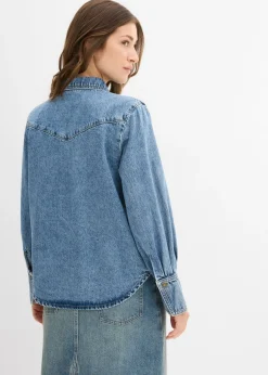 bonprix bonprix Blusa vaquera Azul piedra usado Best