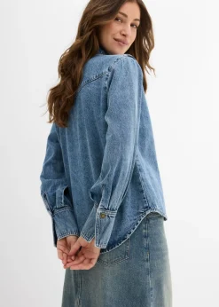 bonprix bonprix Blusa vaquera Azul piedra usado Best