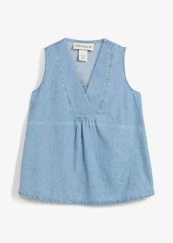 bonprix bonprix Blusa vaquera azul hielo denim Clearance